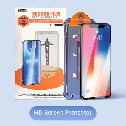 🔥50% OFF🔥4K HD/Anti-Peeping Tempered Glass Screen Protector with Auto Dust-elimination Installation for iPhone