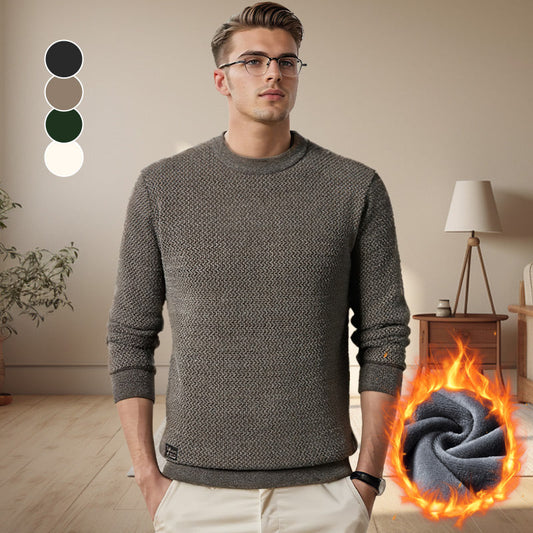 💖Limited Sale 50% OFF💖Men's Warm Cozy Lined Crewneck Top