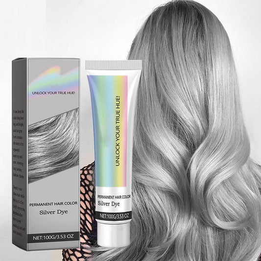 2-in-1 Natural Essence Extract Silver Hair Dye (Limited time gift Color Fade Cream + Bleach)