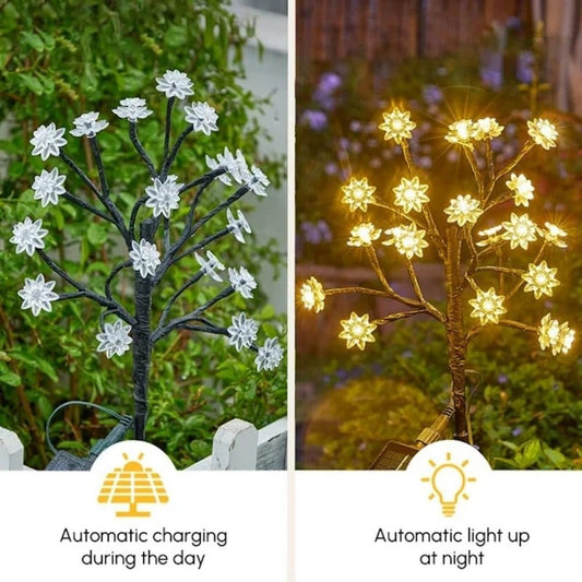 🎁LAST DAY 50% OFF✨Outdoor Waterproof Cherry Blossom  Multicolor Solar Garden Lights🎉