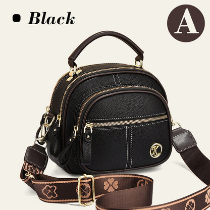 🎉Limited Time 49% 0FF🎁Classic Multifunctional Compartments Adjustable Wide Shoulder Strap PU Leather Crossbody Bag