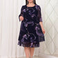 💕2025 New Ruffled Sleeve Elegant Printed Chiffon Dresses