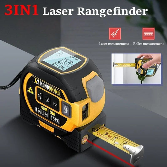 🎁Hot Sale 50% OFF⏳3-In-1 Infrared Laser Tape Measuring