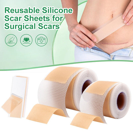 ⏳Limited time 50% OFF⏳Reusable Silicone Scar Sheets for Surgical Scars